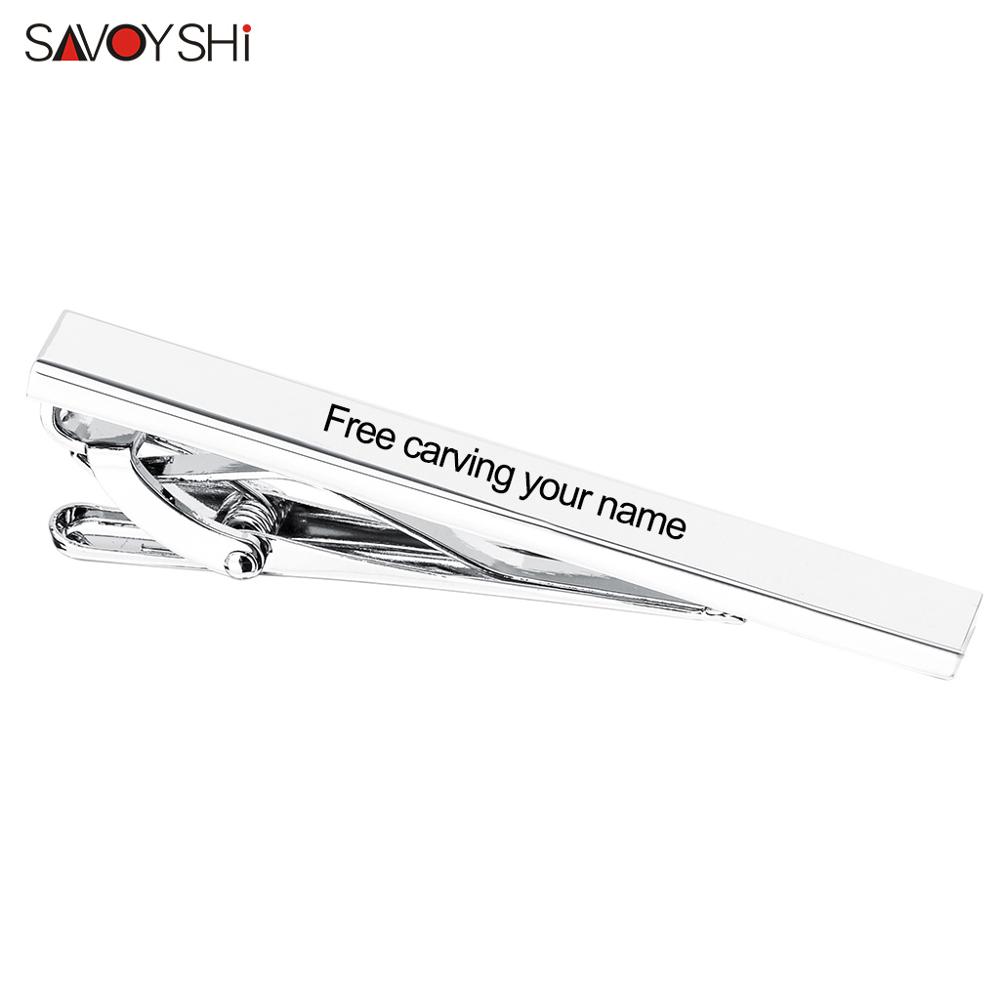 SAVOYSHI Free Engraving Name C - огляд і ціна Tie Bar Set Gift