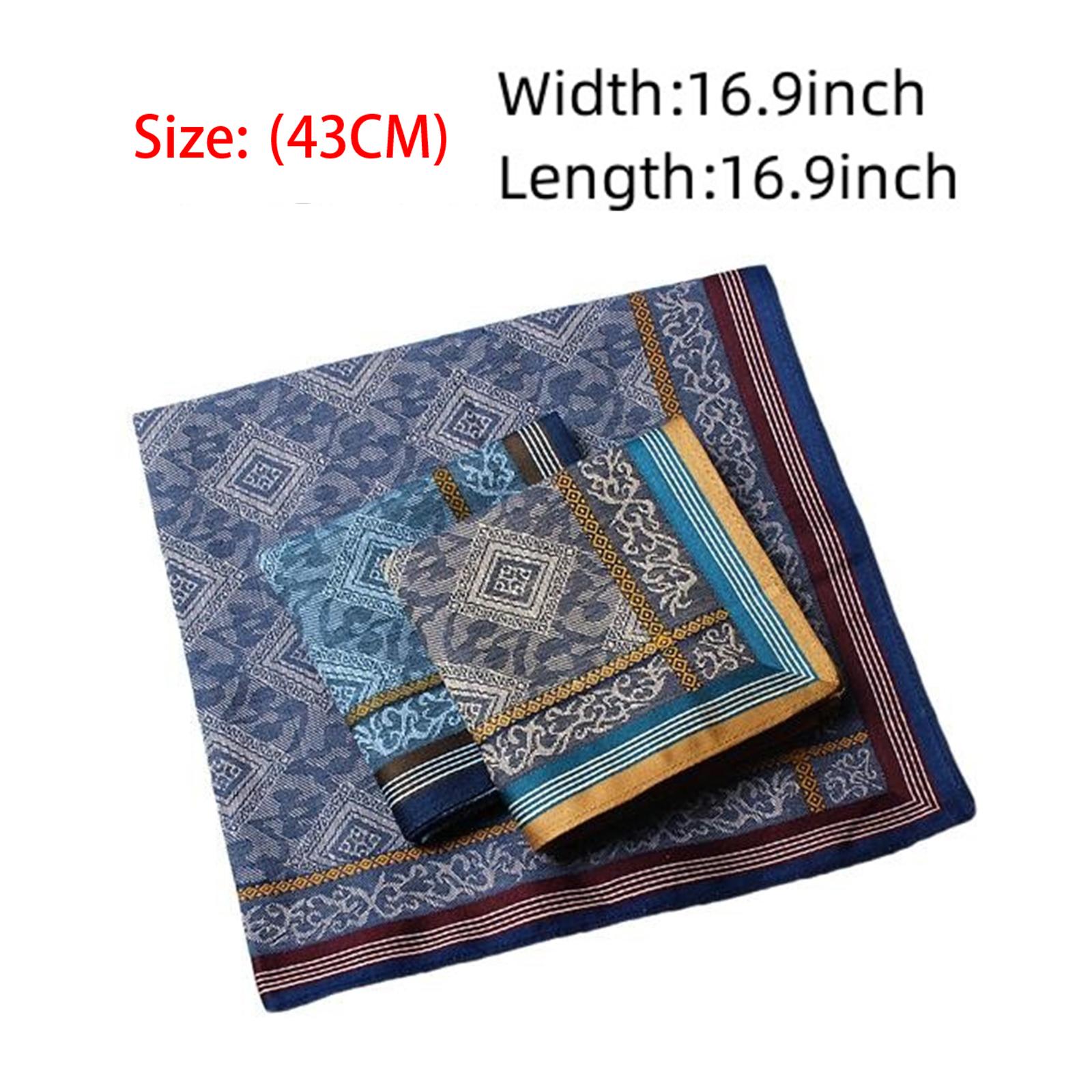 3x Mens Handkerchief Hankies P - огляд і ціна Handkerchief Cotton Men