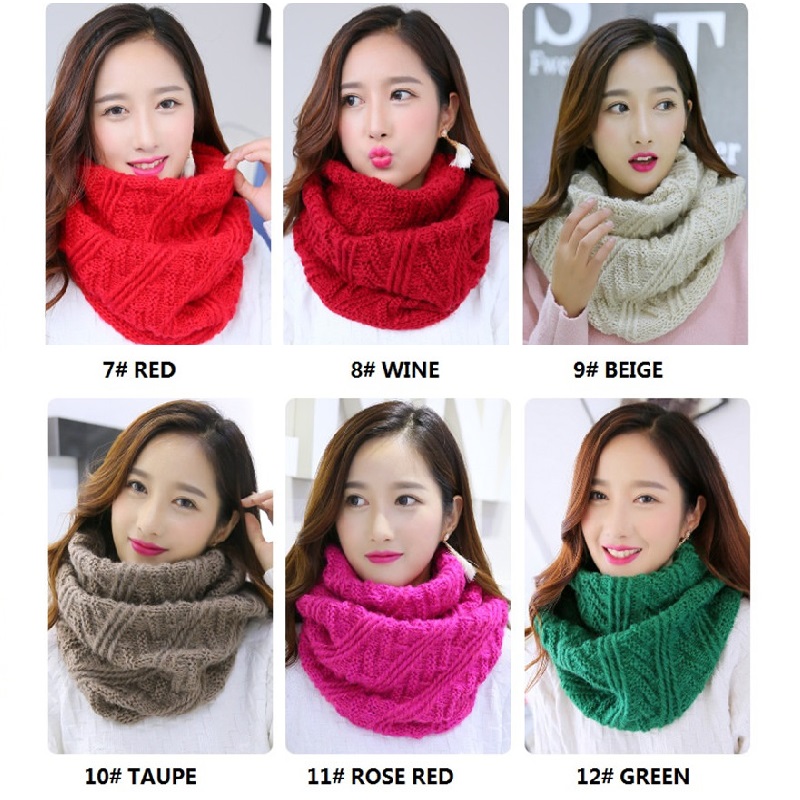 VISROVER Color Scarves Women W - огляд і ціна Infinity Scarf Knit