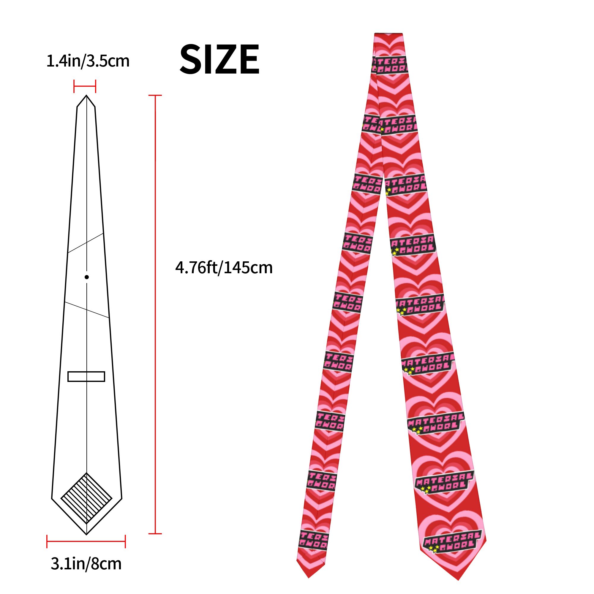 Whoopass Girls Material Gworl  - огляд і ціна Skinny Tie Men