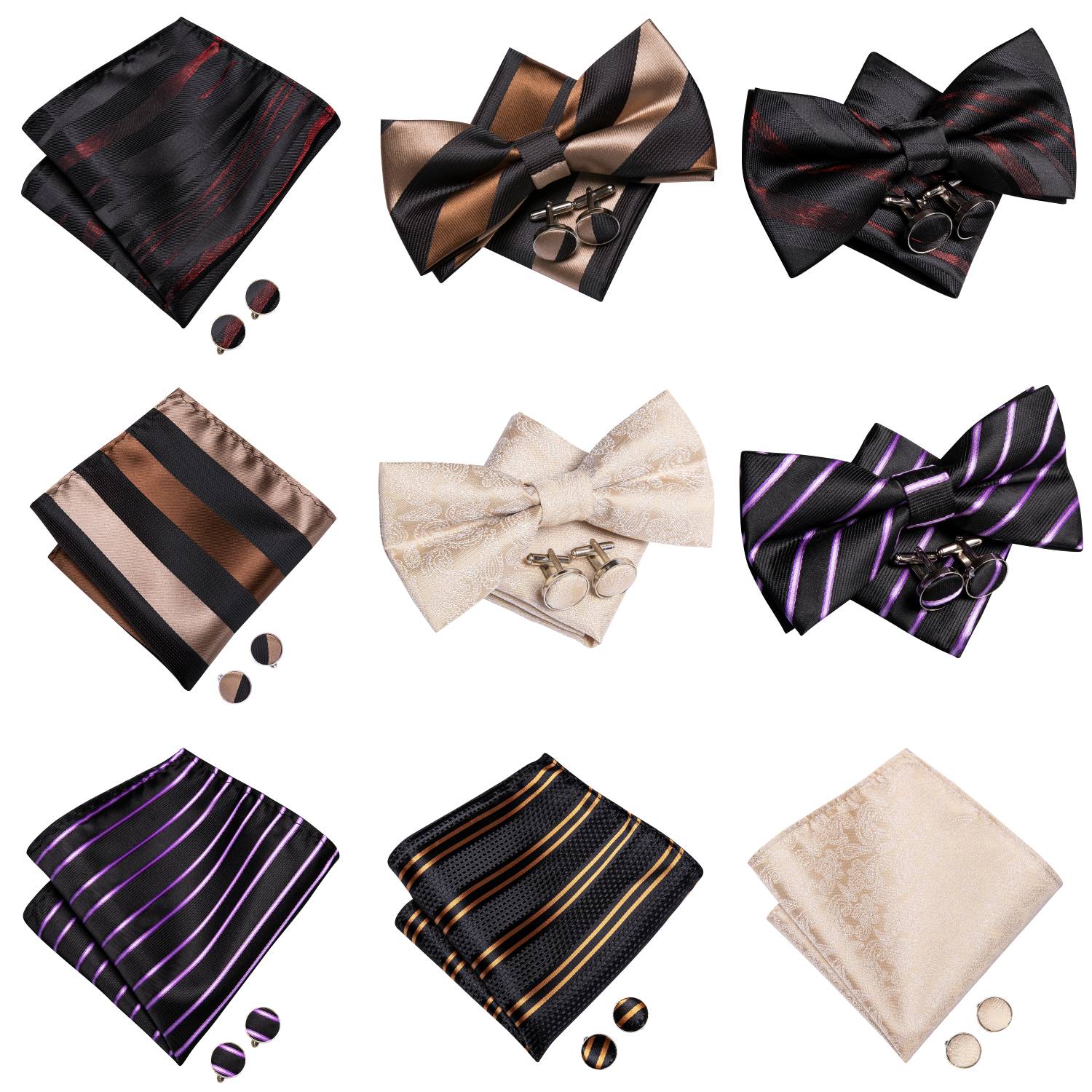 Mens Bow Tie Hanky Cufflinks P - огляд і ціна Bow Tie Pre Tied