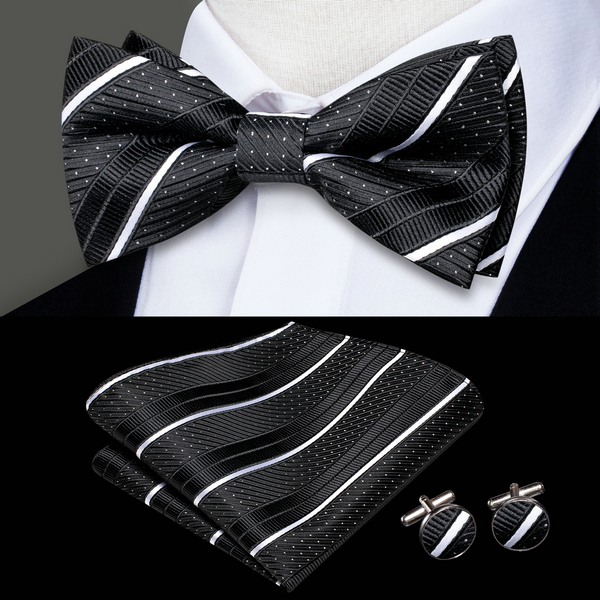 Mens Bow Tie Hanky Cufflinks P - огляд і ціна Bow Tie Pre Tied