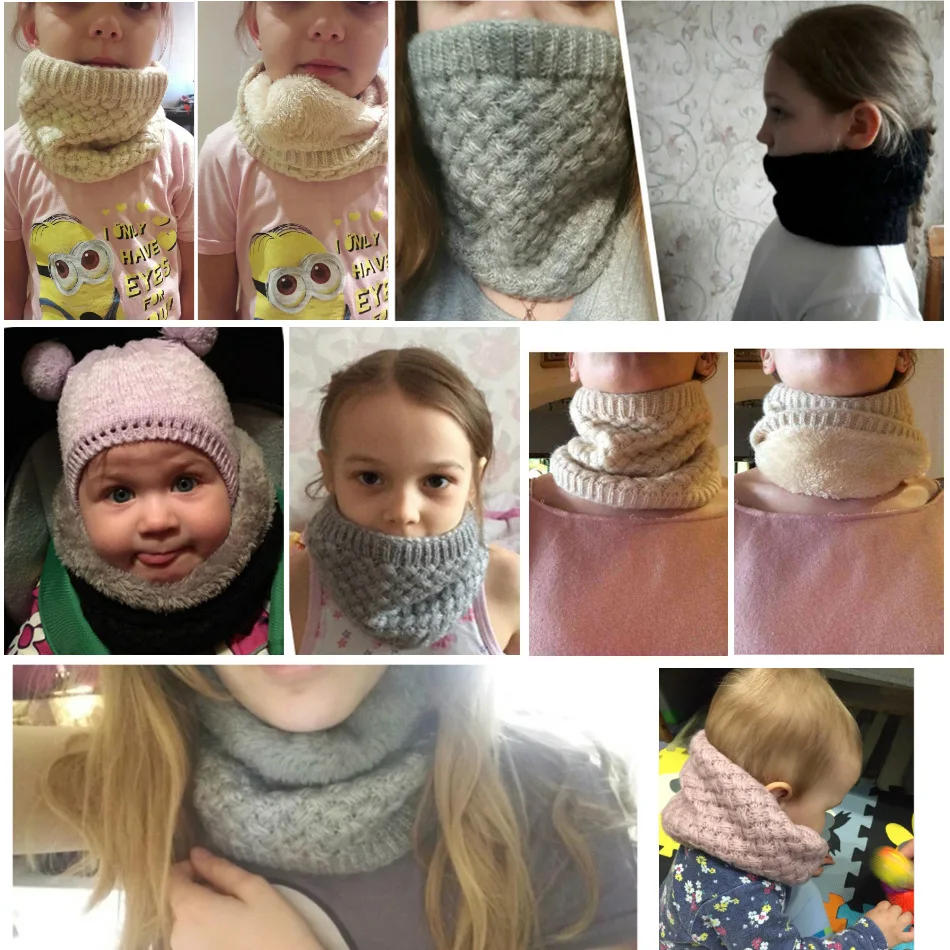 Kids Girls/Boys Winter Knitted - огляд і ціна Infinity Scarf Knit