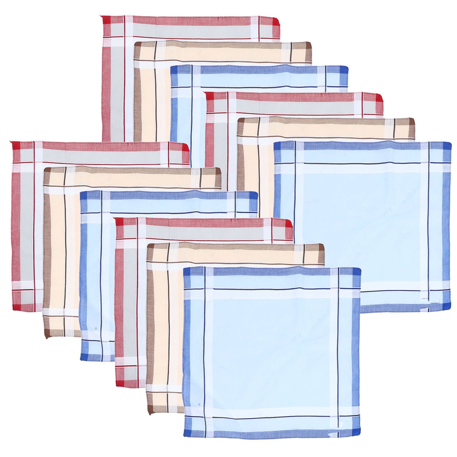 12Pcs Men Handkerchief Cotton  - огляд і ціна Handkerchief Cotton Men