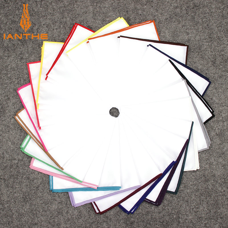 2018 Fashion Mens Cotton White - огляд і ціна Pocket Square Set