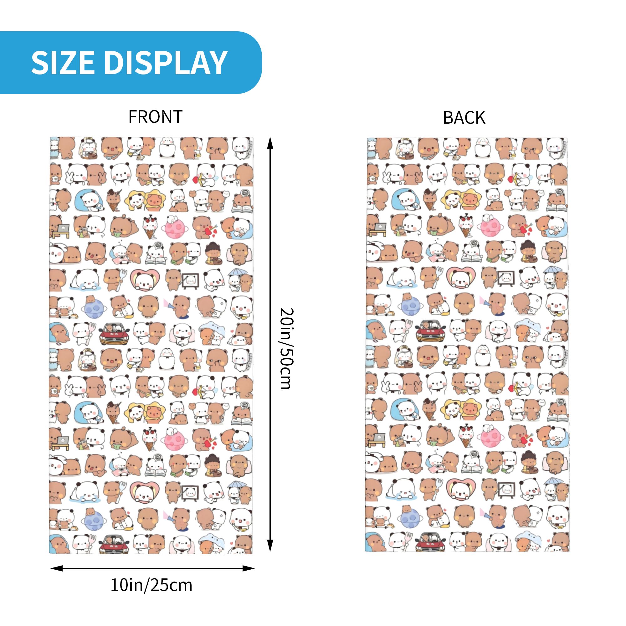 Custom Bear Cartoon Peach And  - огляд і ціна Neck Warmer Tube