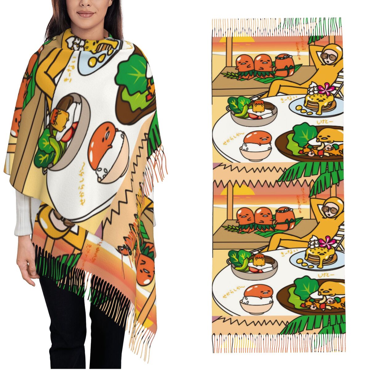 Women's Scarf with Tassel Gude - огляд і ціна Pashmina Wrap Large