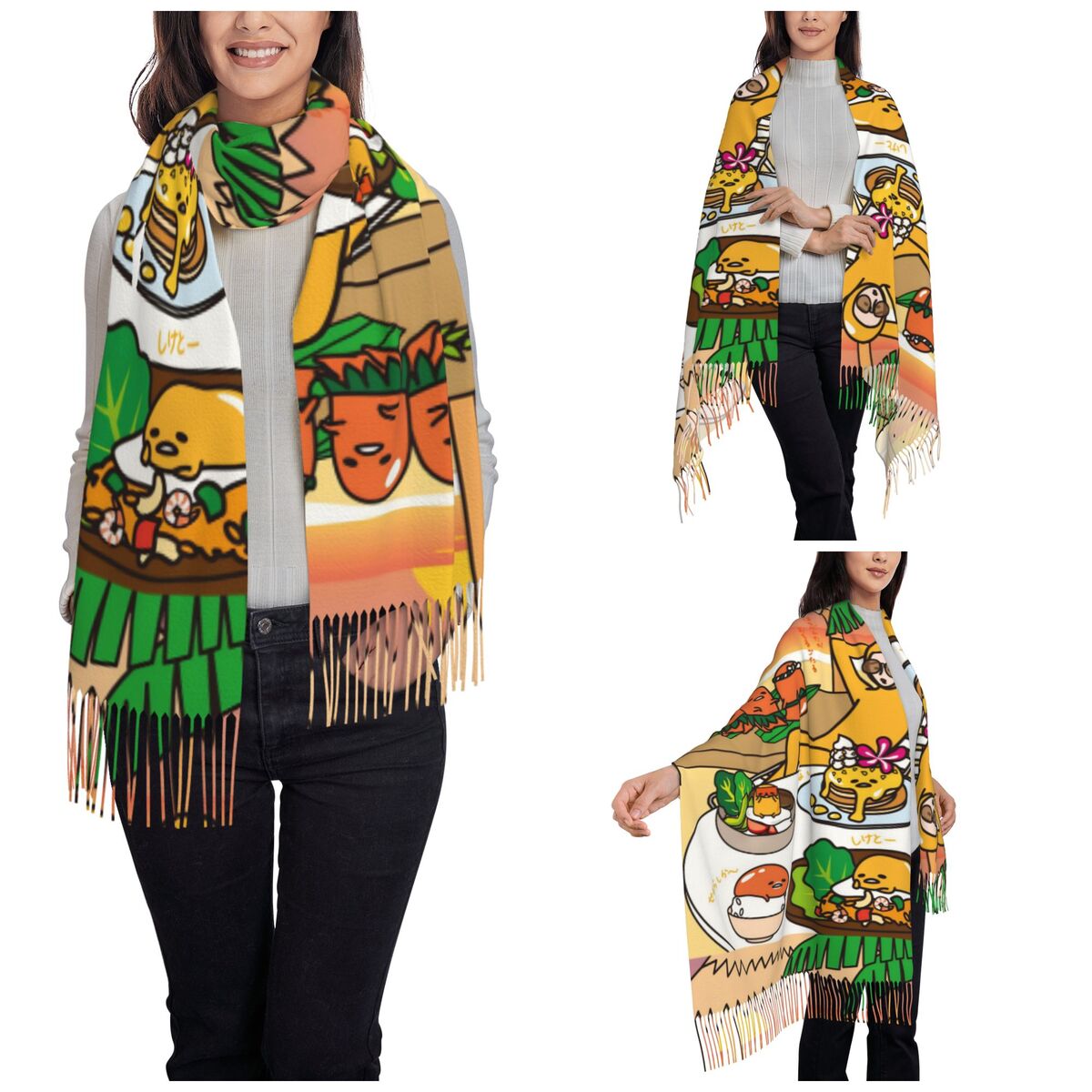 Women's Scarf with Tassel Gude - огляд і ціна Pashmina Wrap Large