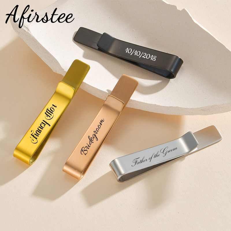 Afirstee Stainless Steel Engra - огляд і ціна Tie Bar Set Gift