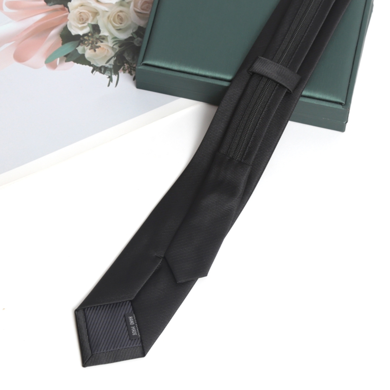 Black Colors Zipper Tie Handma - огляд і ціна Skinny Tie Men