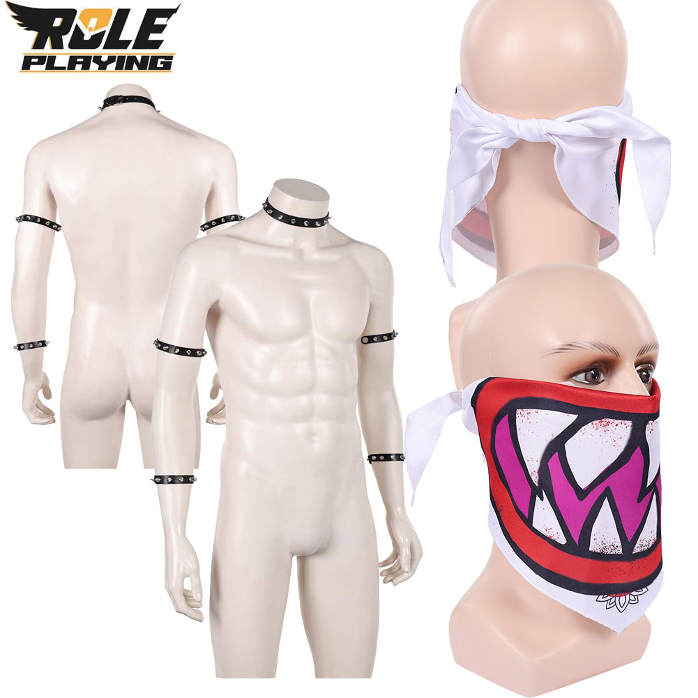 Bowser Jr Cosplay Scarf Mask B - огляд і ціна Ascot Neck Scarf