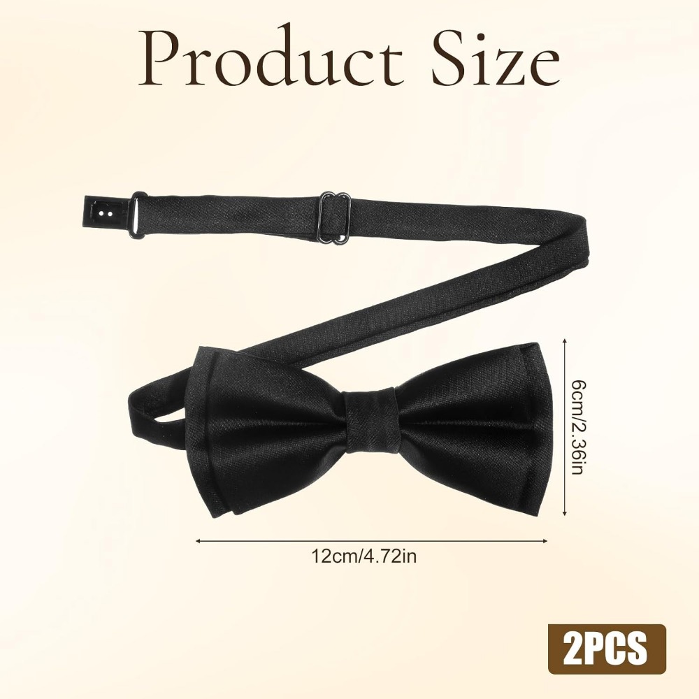 Men's Bow Ties, 2-Pack Solid C - огляд і ціна Bow Tie Pre Tied