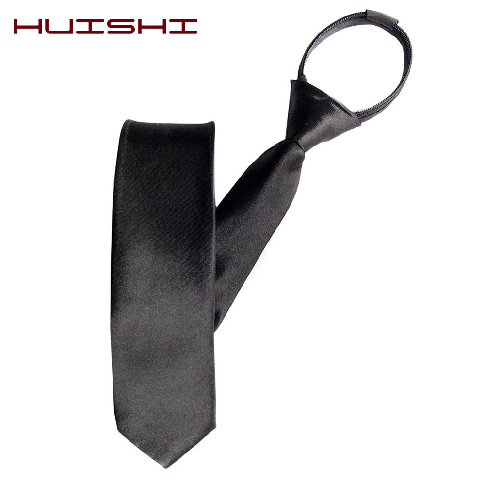 HUISHI Pre-tied Zipper Tie Nec - огляд і ціна Skinny Tie Men