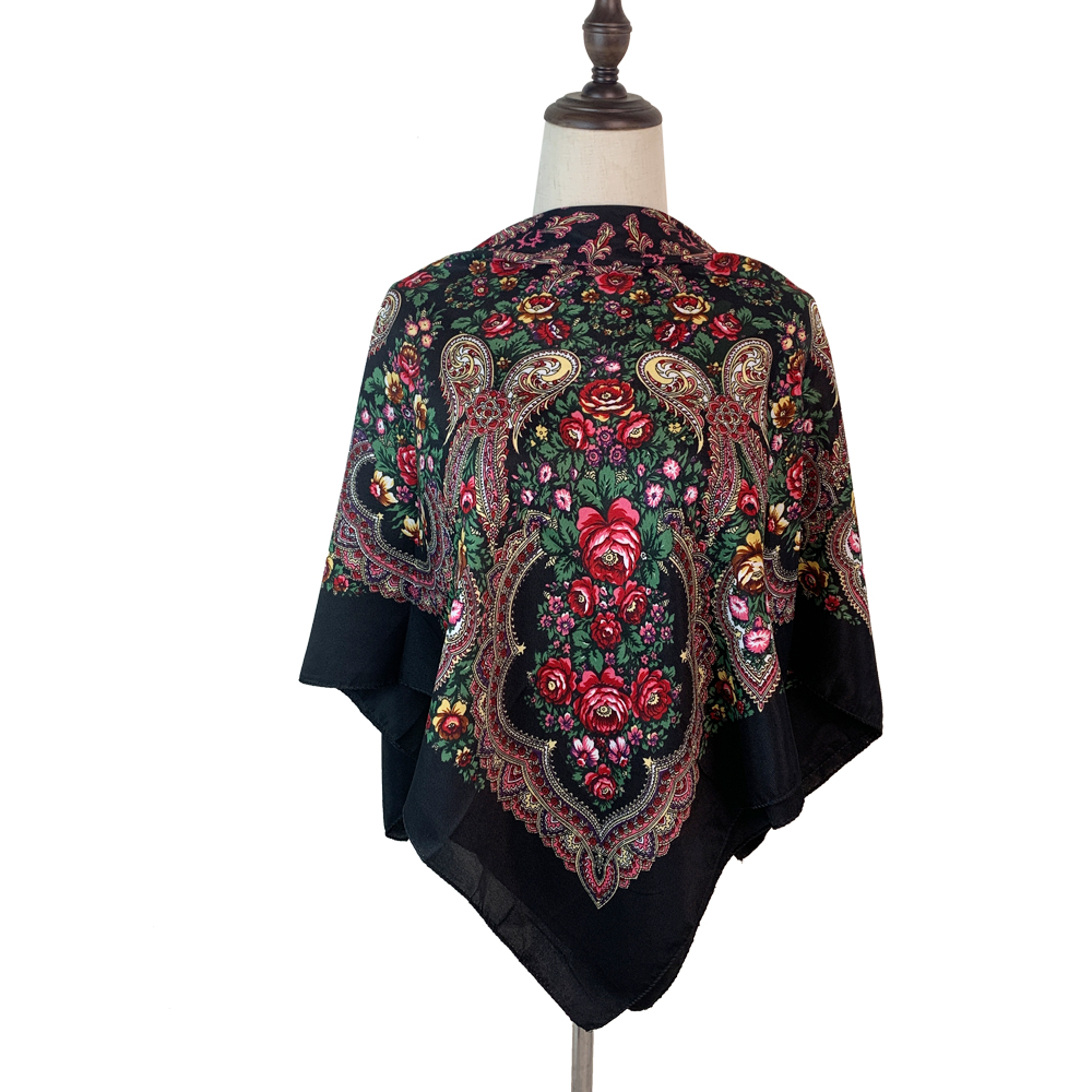 100*100cm Russian Square Scarf - огляд і ціна Bandana Cotton