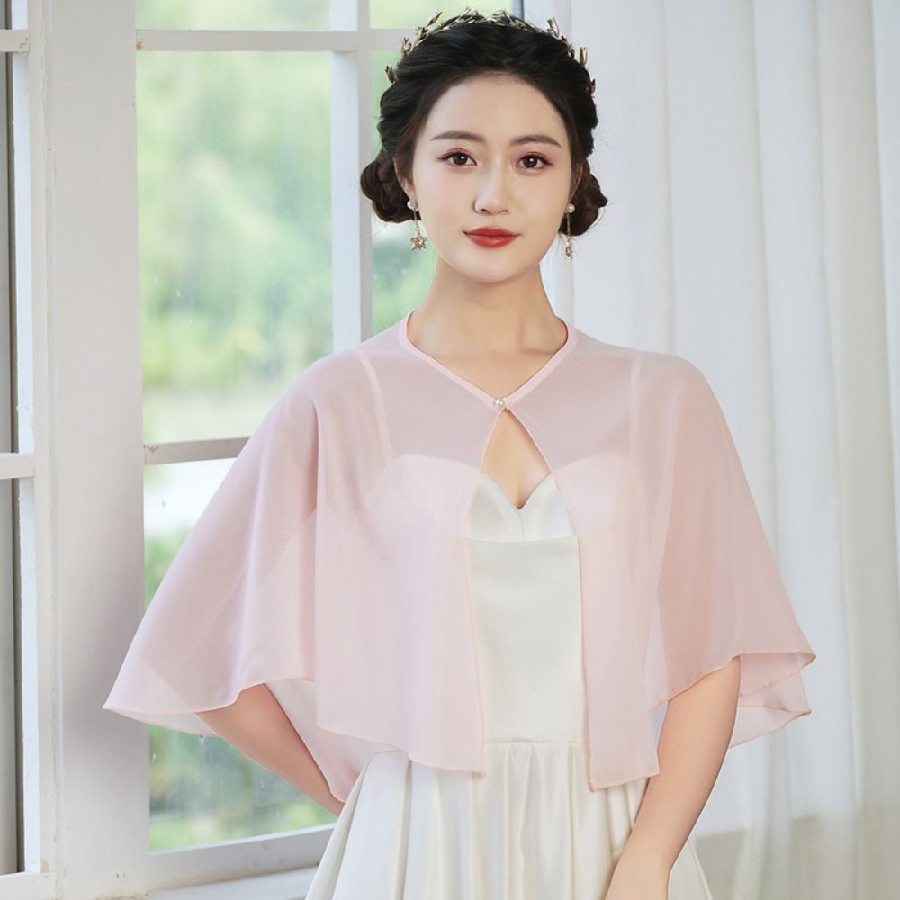 Vintage Sheer Chiffon Capelet  - огляд і ціна Stole Wedding Shawl