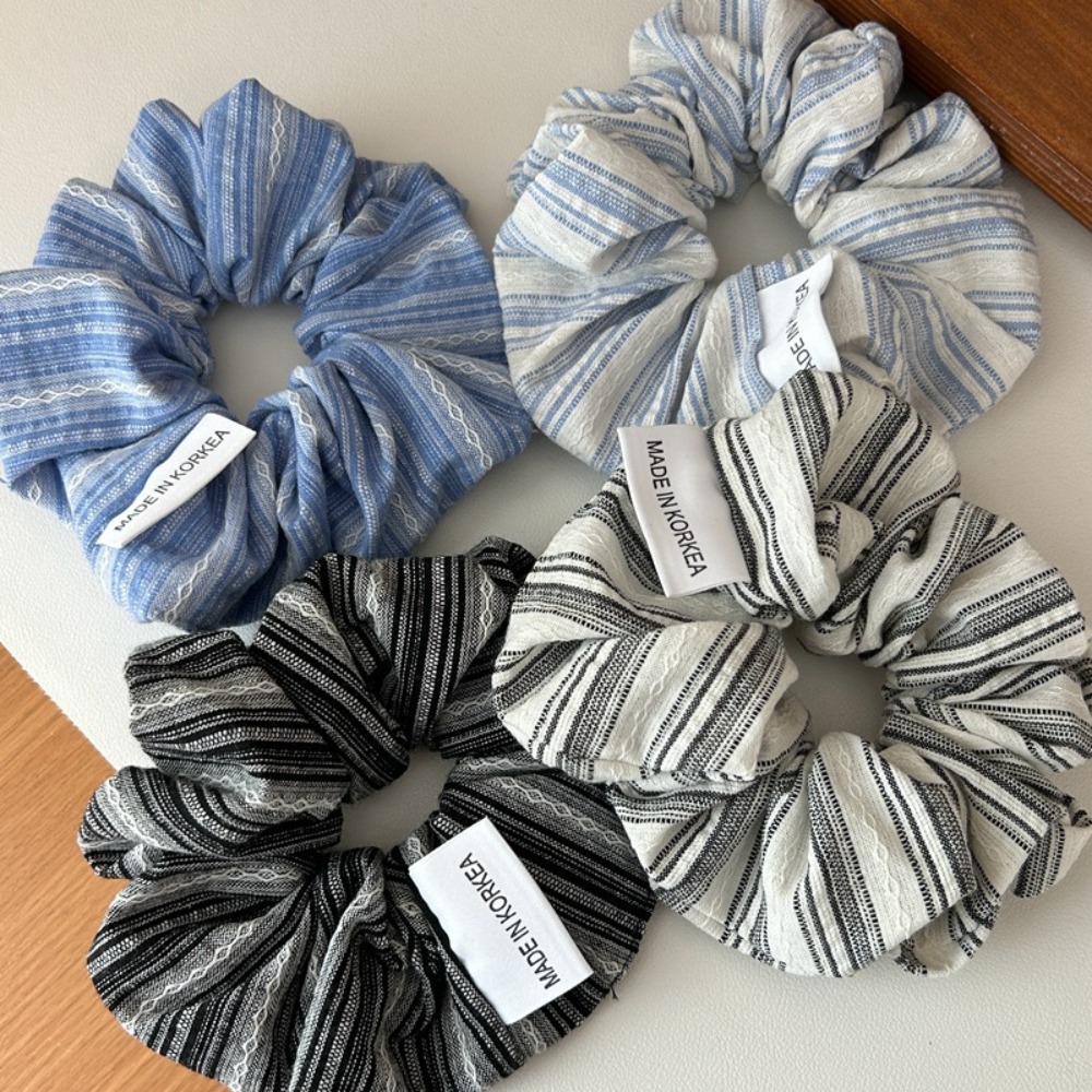 2025 Korea Fashion Stripe Hair - огляд і ціна Silk Tie Striped