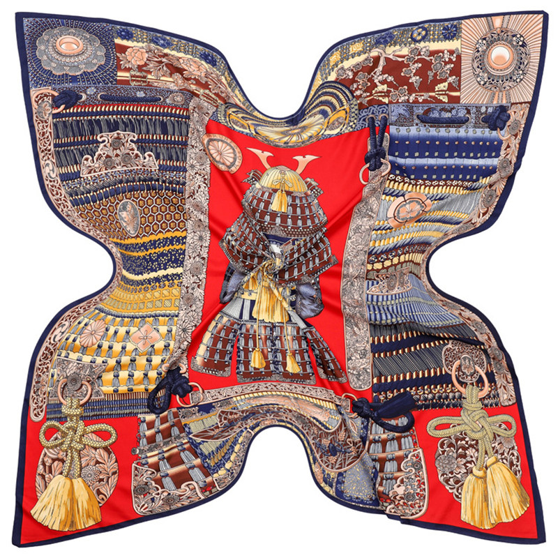 2024 New Design Court Armor Sc - огляд і ціна Scarf Silk Square