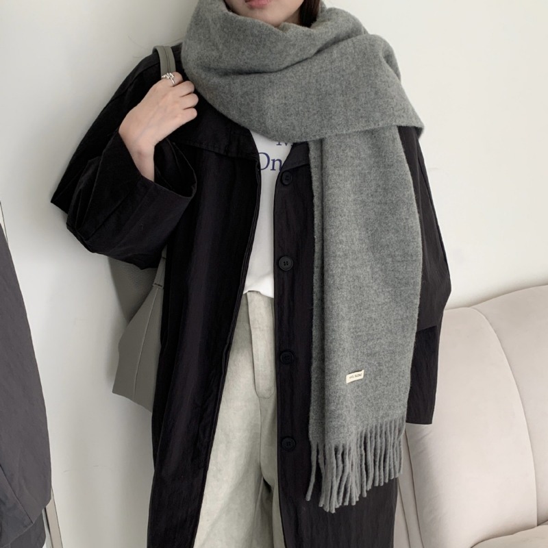 Korean Version Chic Solid Tass - огляд і ціна Muffler Men Wool