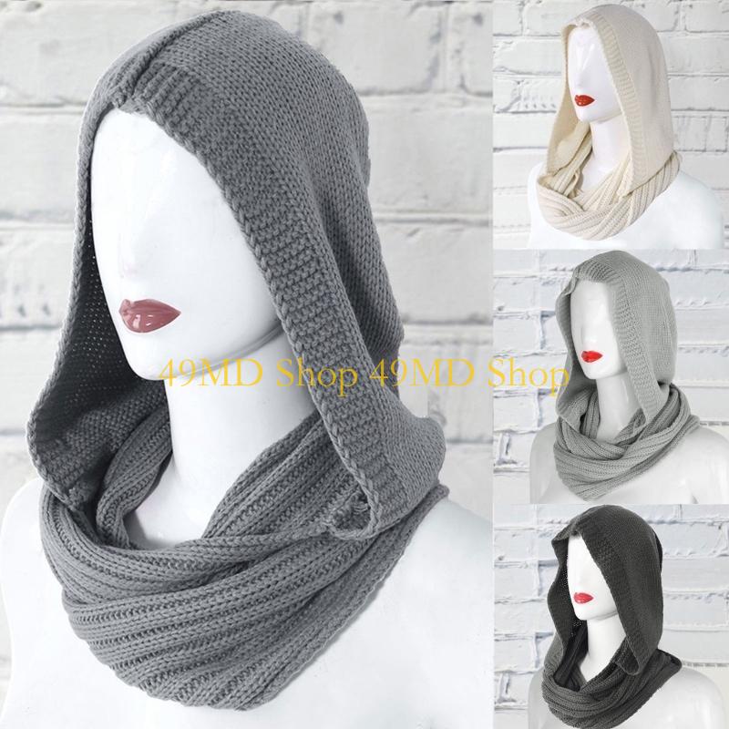 49MD Winter Hat for Women Hood - огляд і ціна Infinity Scarf Knit