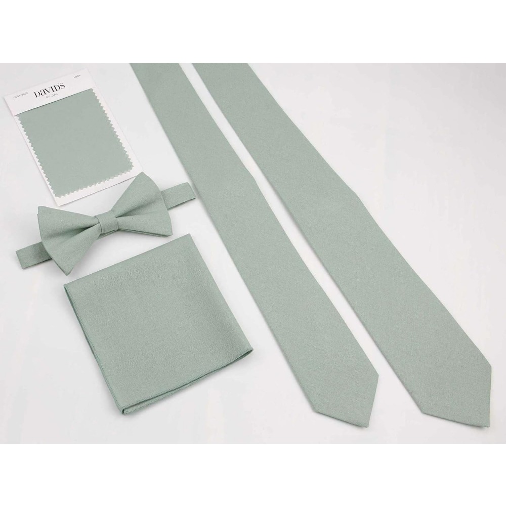 Linen Cotton Bowties - Solid P - огляд і ціна Bow Tie Pre Tied