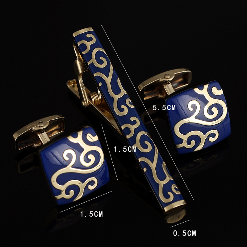 Mens Ties Clip Cufflinks Set S - огляд і ціна Tie Bar Set Gift