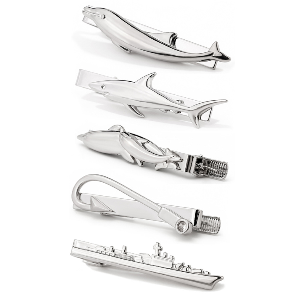 Creative Marine Animal Tie Cli - огляд і ціна Tie Clip Silver
