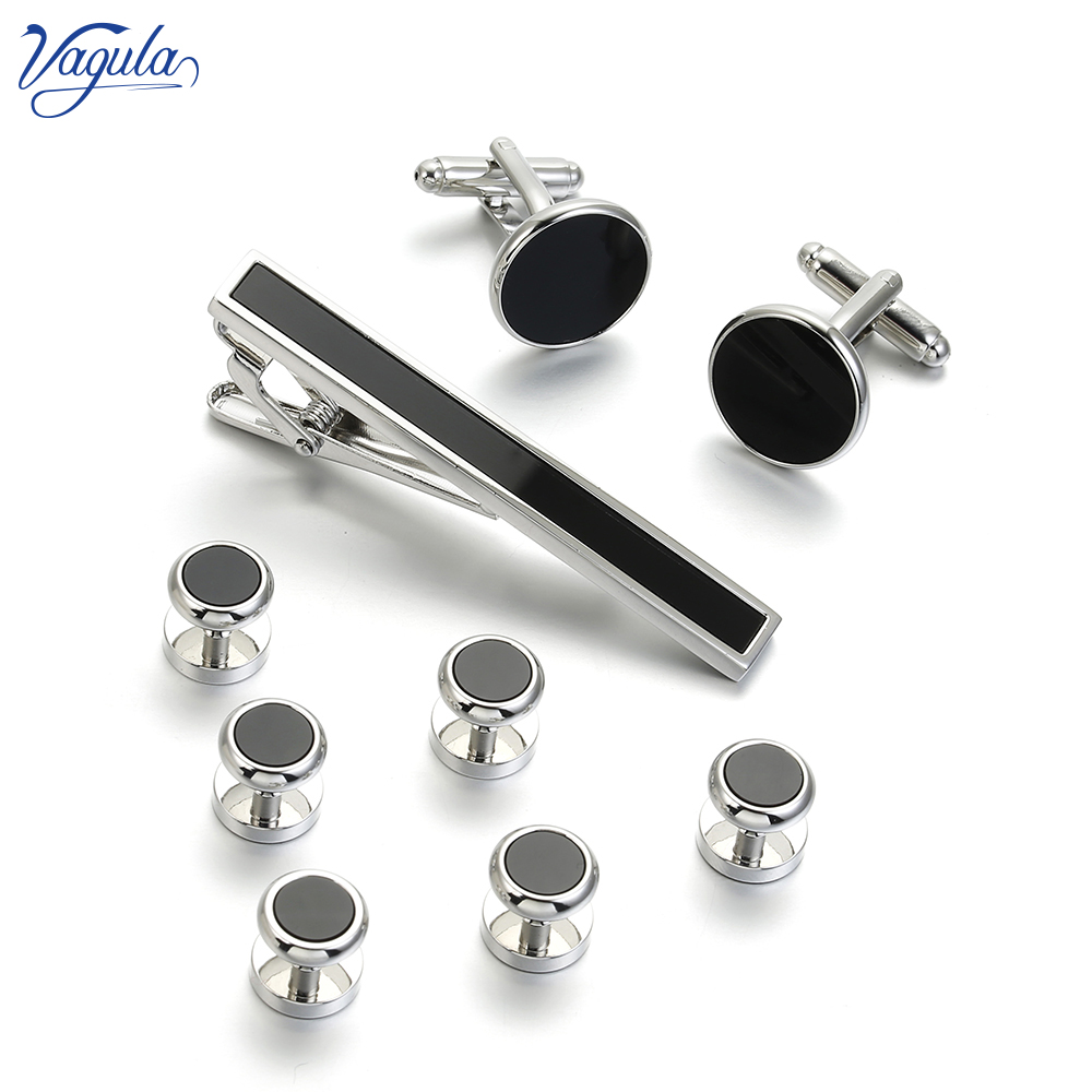 VAGULA 9 PCS Tie bar Cuff link - огляд і ціна Tie Bar Set Gift