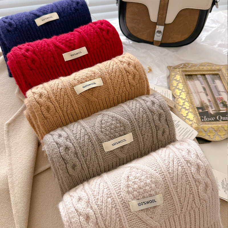 Luxury 100% Wool Scarf Women M - огляд і ціна Muffler Men Wool