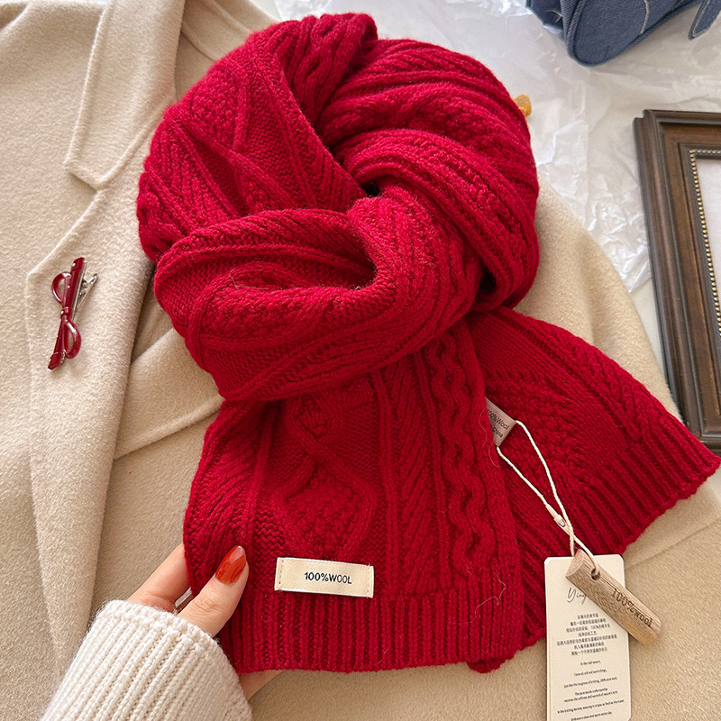 Luxury 100% Wool Scarf Women M - огляд і ціна Muffler Men Wool