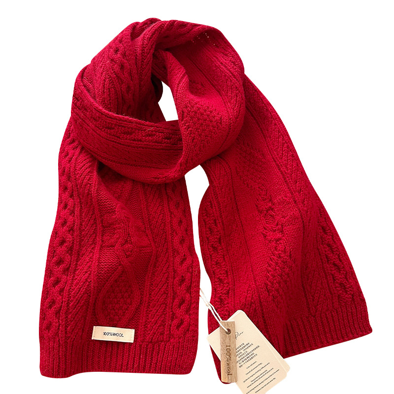 Luxury 100% Wool Scarf Women M - огляд і ціна Muffler Men Wool
