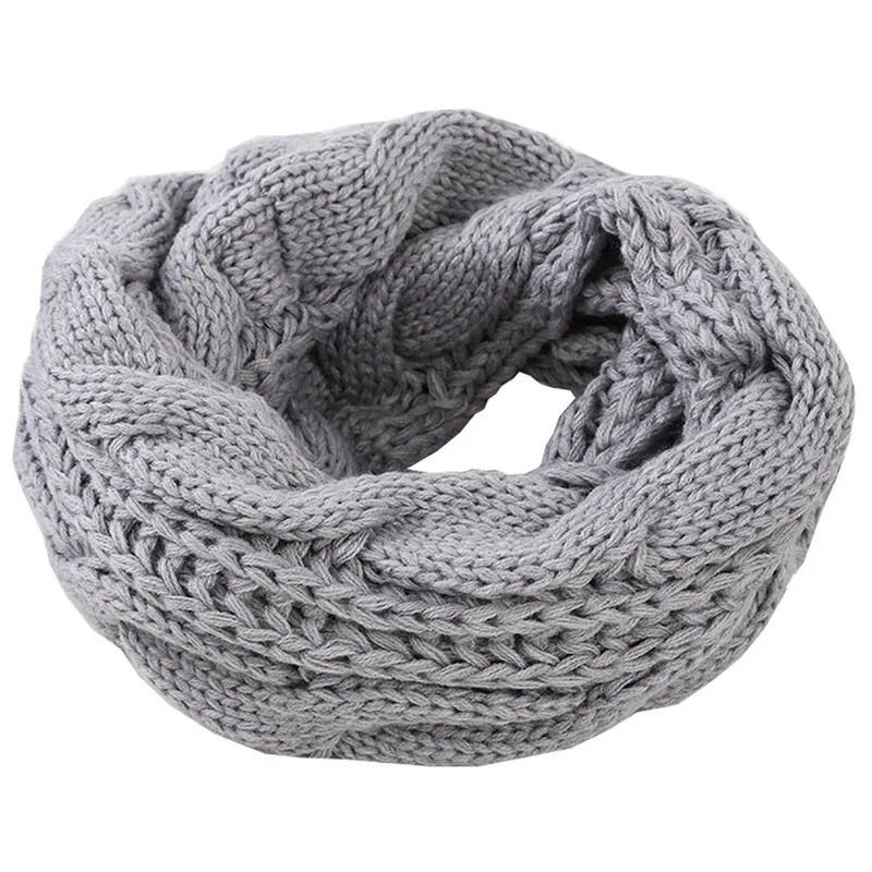 Men Women Boys Girls Thick Rib - огляд і ціна Infinity Scarf Knit