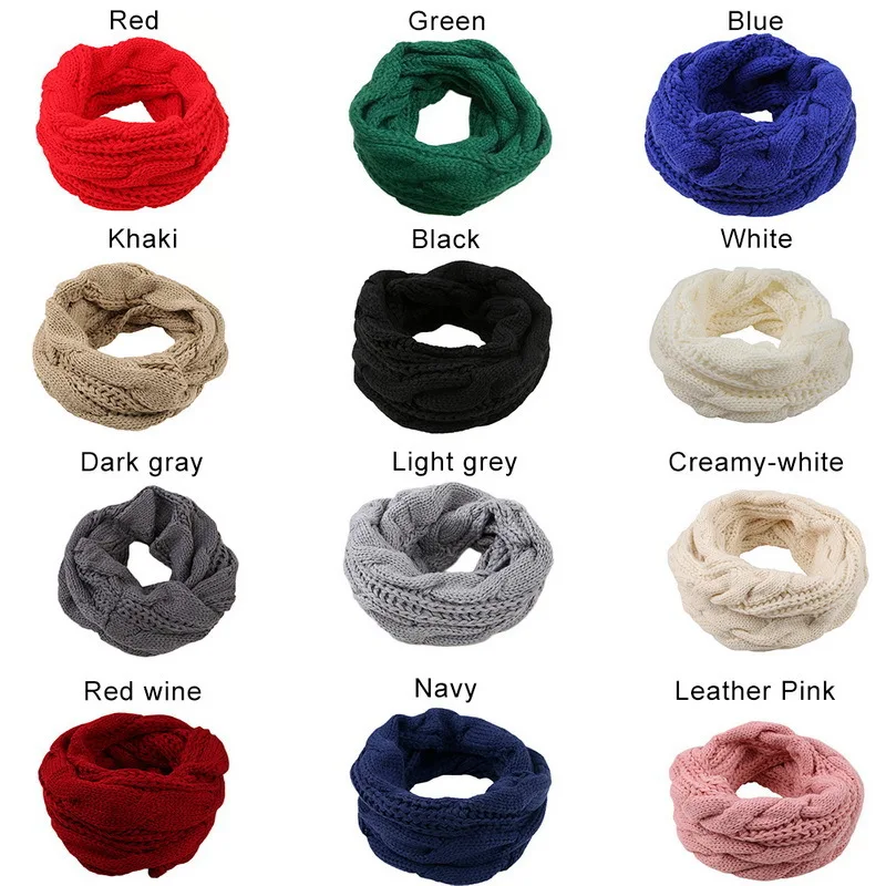 Men Women Boys Girls Thick Rib - огляд і ціна Infinity Scarf Knit