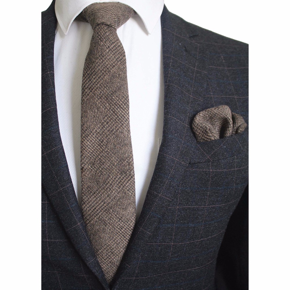 Ricnais 8cm Wool Necktie Solid - огляд і ціна Handkerchief Cotton Men
