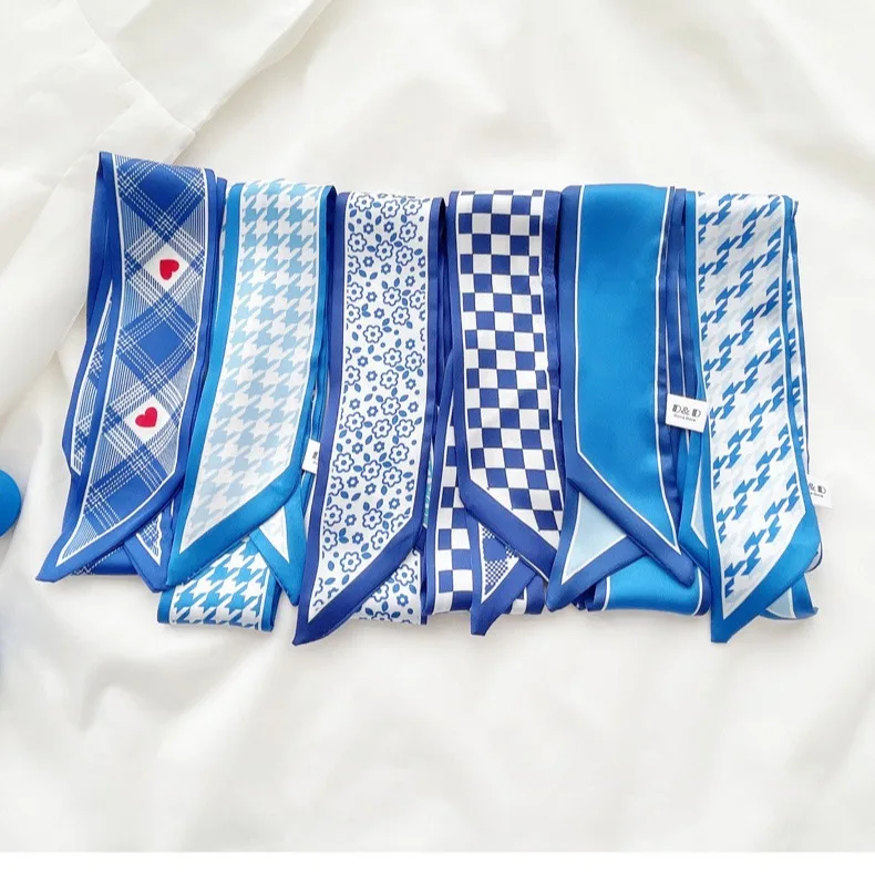 Klein blue silk scarf new chec - огляд і ціна Bandana Cotton