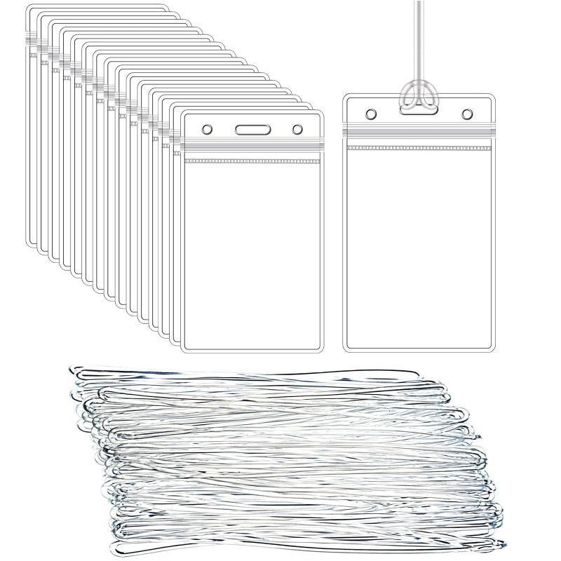 Clear Plastic ID Badge Holders - огляд і ціна Lanyard Badge Holder