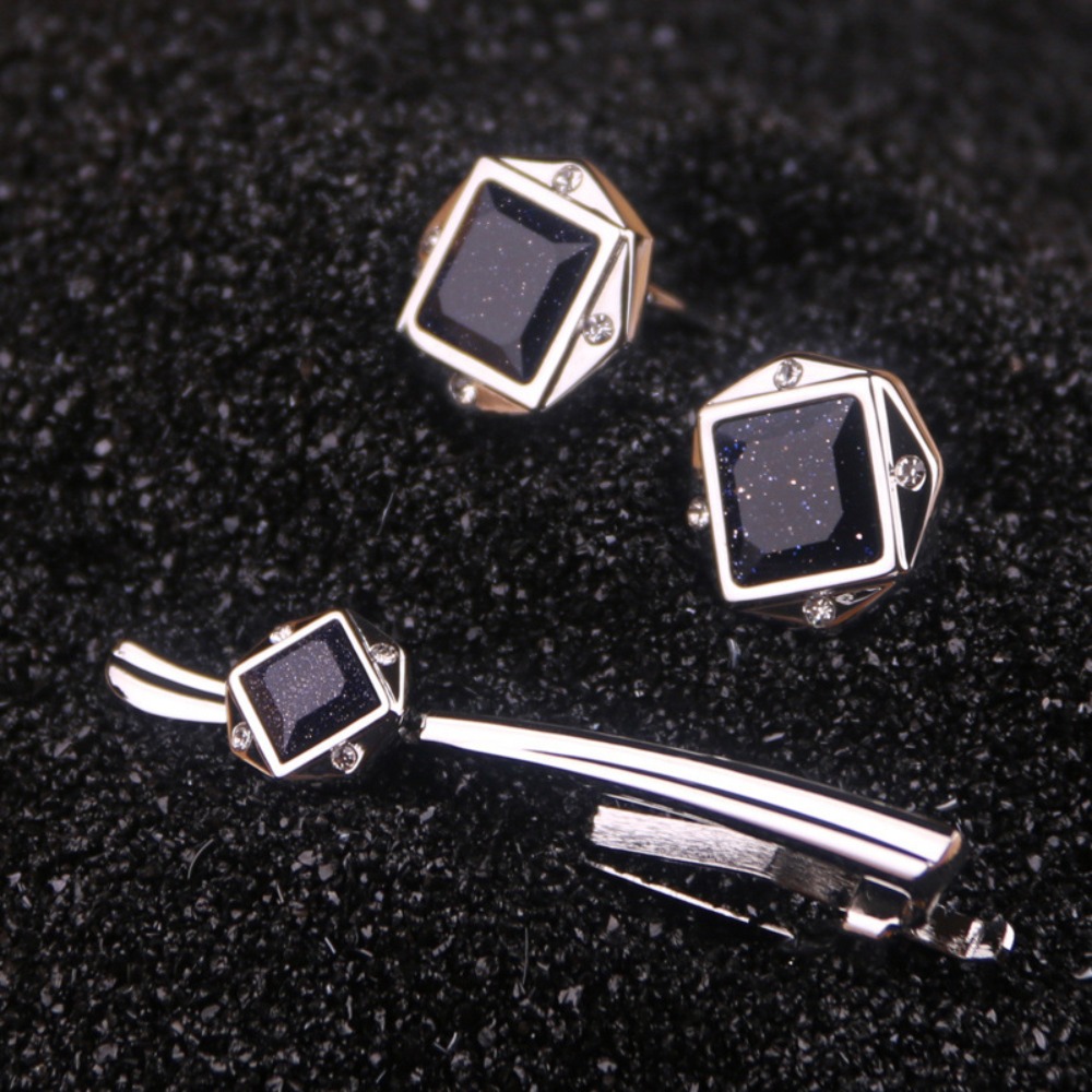 A Set Men's Tie Clip Groom Tux - огляд і ціна Tie Bar Set Gift