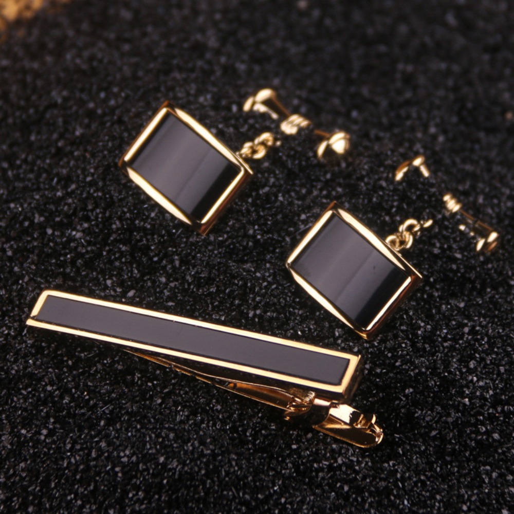 A Set Men's Tie Clip Groom Tux - огляд і ціна Tie Bar Set Gift