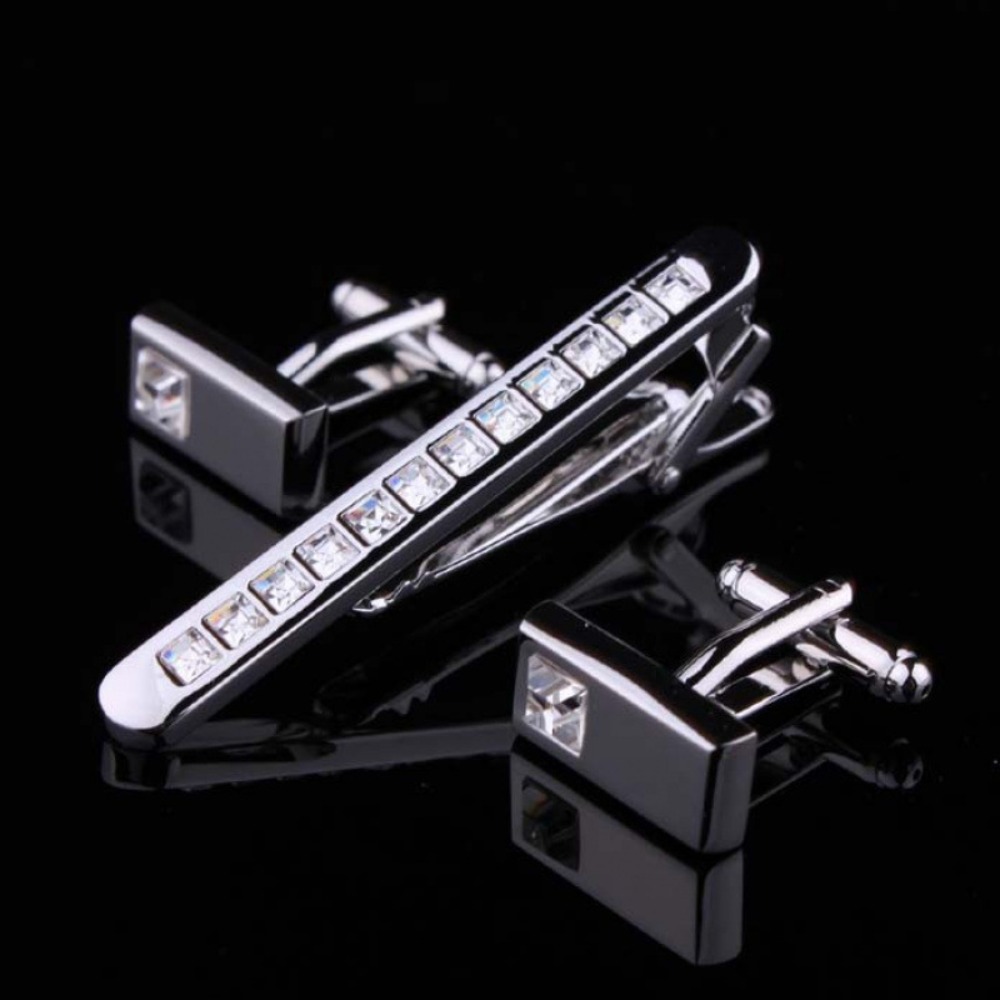 A Set Men's Tie Clip Groom Tux - огляд і ціна Tie Bar Set Gift