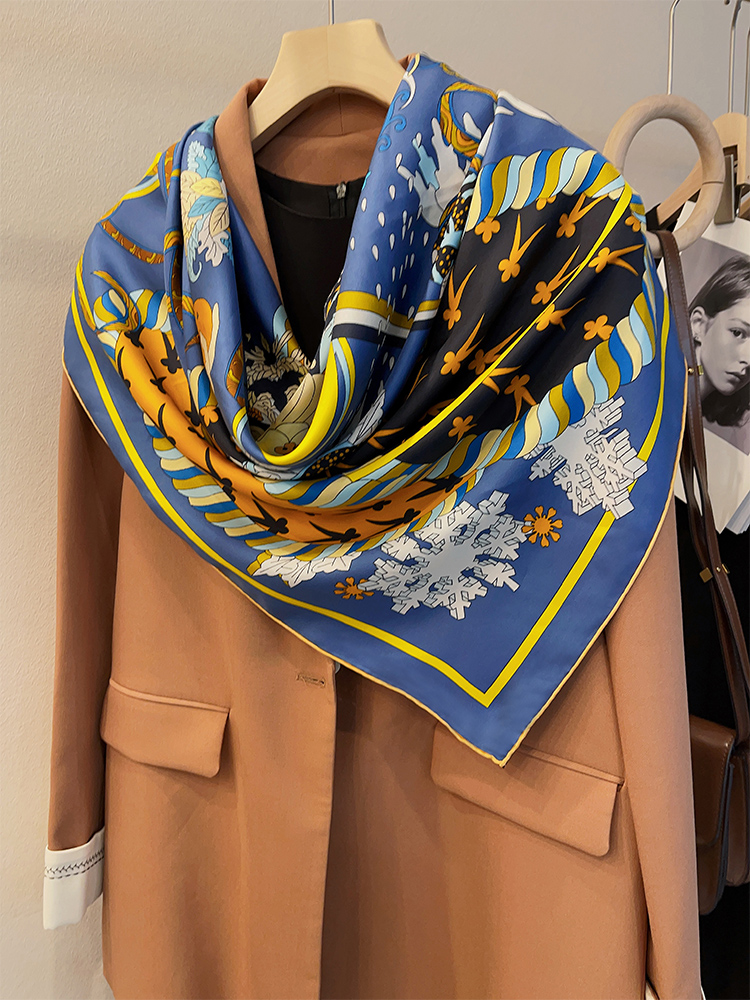 135CM 135CM Mulberry Silk Larg - огляд і ціна Scarf Silk Square